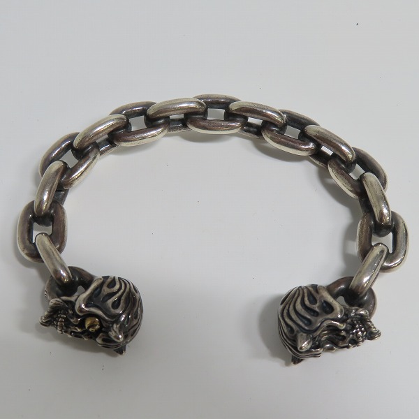 実際に弊社で買取させて頂いた【ギャラ付】Gucho/ガッチョ トリックバングル 2ベビー＆デビルパイロ SV925×18Kの画像 3枚目