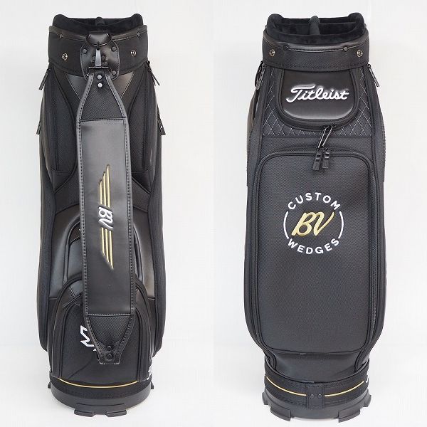 実際に弊社で買取させて頂いたTitleist/タイトリスト VOKEY DESIGN/ボーケイデザイン TB20SF4-BVO7 9.5型 6分割 ツアー キャディバッグ ブラック の画像 2枚目