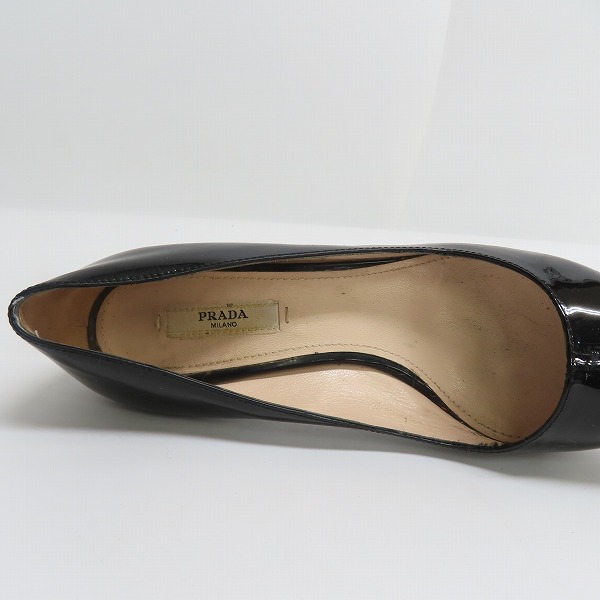 実際に弊社で買取させて頂いた【ジャンク】PRADA/プラダ ヒール パンプス 36.5の画像 4枚目