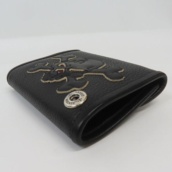 実際に弊社で買取させて頂いた【ギャラ付】TRAVIS WALKER/トラヴィスワーカー Small 3-Fold Wallet Skull&Bones スモール3フォールド レザー ウォレットの画像 2枚目