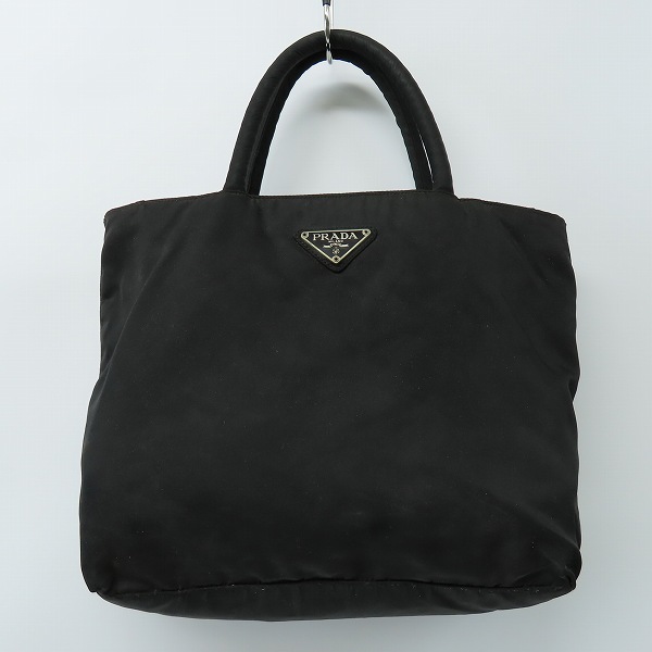 実際に弊社で買取させて頂いた【難有り】PRADA/プラダ 三角 ロゴプレート ナイロン ハンドバッグ