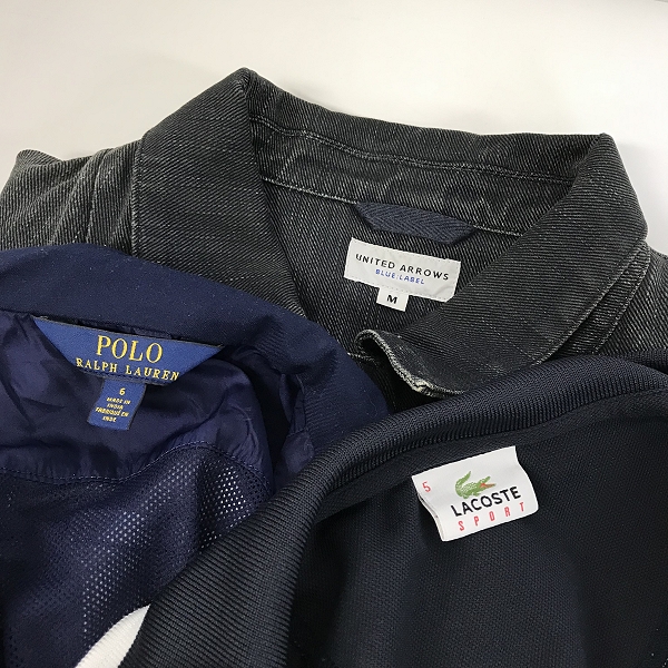実際に弊社で買取させて頂いた【おまとめ品】ユナイテッドアローズ/ラコステ/ポロラルフローレン 等 メンズ/キッズ デニムジャケット/ポロシャツ 他の画像 1枚目
