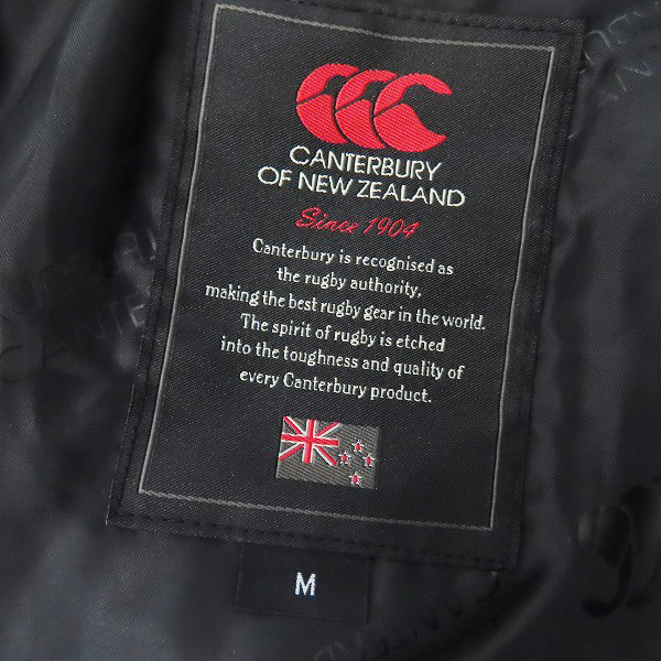 実際に弊社で買取させて頂いたCANTERBURY/カンタベリー 中綿 ウインドジャケット ブラック RA73645/Mの画像 2枚目