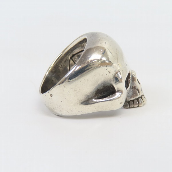 実際に弊社で買取させて頂いたCRAZY PIG DESIGNS/クレイジーピッグ スモール エビルスカル リング 20.5-22号の画像 3枚目