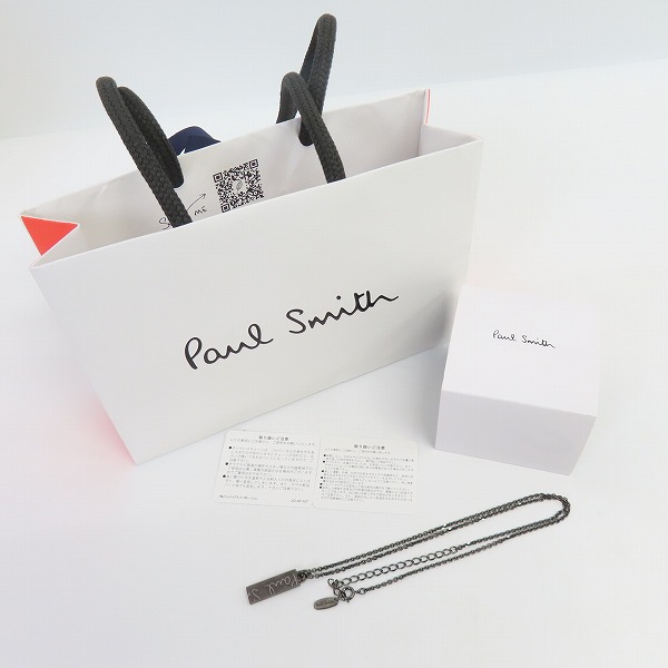 実際に弊社で買取させて頂いたPaul Smith/ポールスミス Carving Logo ネックレス アクセサリー ロゴ チェーン プレートの画像 7枚目