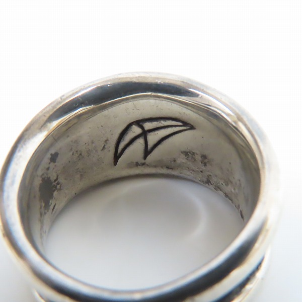 実際に弊社で買取させて頂いたCRAZY PIG DESIGNS/クレイジーピッグ スモール ハイドーム チューダー リング 18.5-19.5号の画像 6枚目