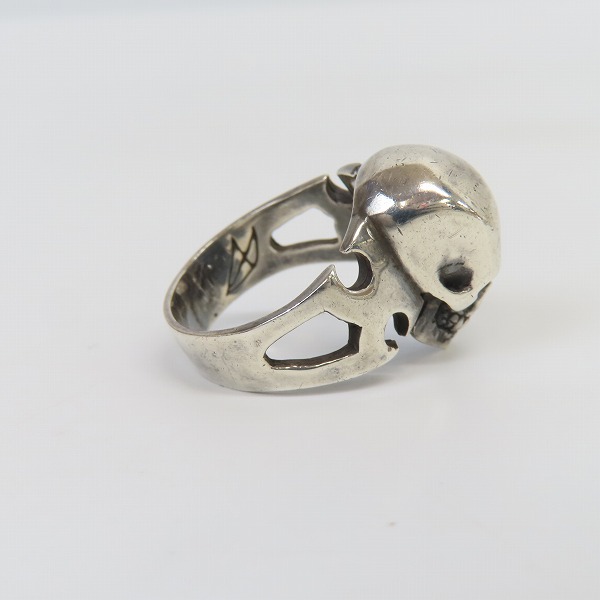 実際に弊社で買取させて頂いたCRAZY PIG/クレイジーピッグ カッタウェイ スカルリング 19-19.5号の画像 4枚目