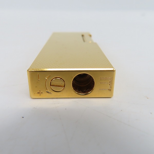 実際に弊社で買取させて頂いたdunhill/ダンヒル ガスライター サイドローラー ゴールド の画像 2枚目