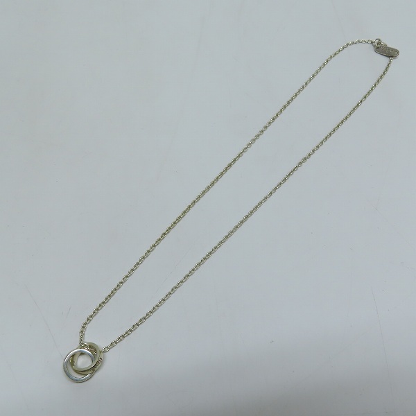 実際に弊社で買取させて頂いたPaul Smith/ポールスミス ダブルリングネックレスの画像 7枚目