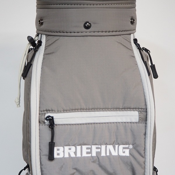 実際に弊社で買取させて頂いたBRIEFING/ブリーフィング CR-6 ゴルフ 8.5型 5分割キャディバッグ ライトグレーの画像 6枚目