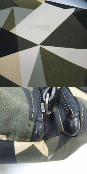実際に弊社で買取させて頂いたJIMMY CHOO/ジミーチュウ ORION ARMY MIX カモフラ ボディバッグ/ウエストバッグの画像 8枚目