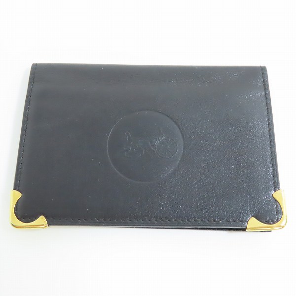実際に弊社で買取させて頂いたCELINE/セリーヌ 馬車エンブレム レザーカードケース/名刺入れ