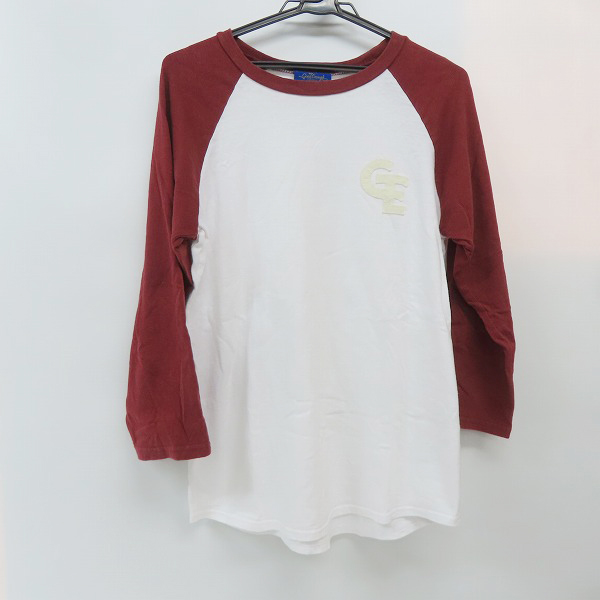 実際に弊社で買取させて頂いたGOODENOUGH classics/グッドイナフ ロゴワッペン 7分袖 ラグランTシャツ ホワイト レッド/M