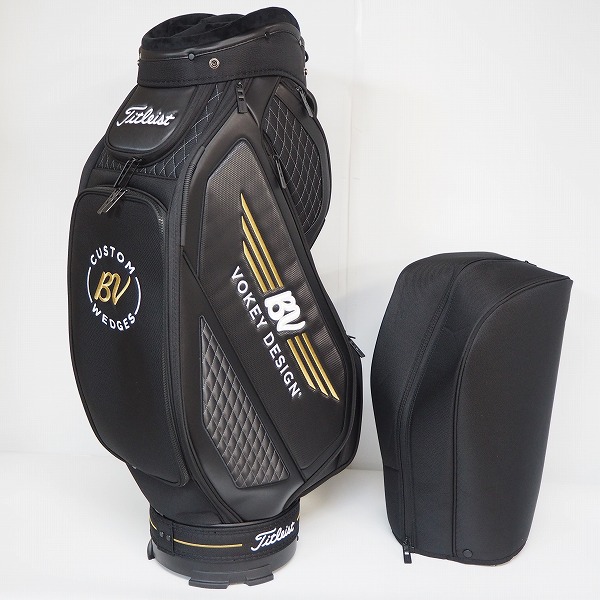 実際に弊社で買取させて頂いたTitleist/タイトリスト VOKEY DESIGN/ボーケイデザイン TB20SF4-BVO7 9.5型 6分割 ツアー キャディバッグ ブラック の画像 1枚目
