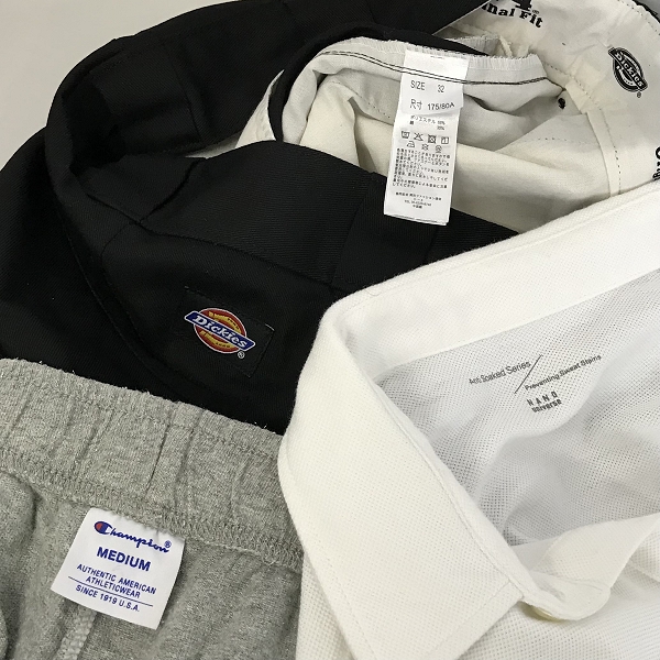 実際に弊社で買取させて頂いた【おまとめ品】ディッキーズ/チャンピオン/ナノ・ユニバース 等 ポロシャツ/パンツ/ハーフパンツ 他の画像 1枚目