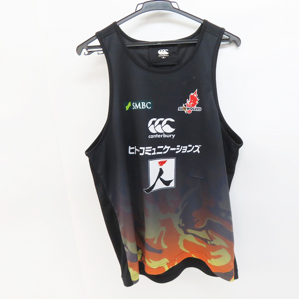 実際に弊社で買取させて頂いたCANTERBURY/カンタベリー ラグビー サンウルブズ タンクトップ/ノースリーブシャツ/R30009SR/3L