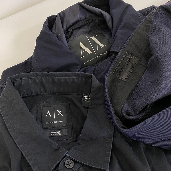 実際に弊社で買取させて頂いた【おまとめ品】ARMANI EXCHANGE/アルマーニエクスチェンジ ジャケット/パンツ/シャツ 他の画像 1枚目