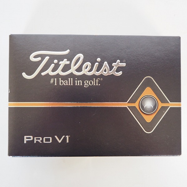 実際に弊社で買取させて頂いた【未使用/オウンネーム】TTitleist/タイトリスト PRO V1 ゴルフボール ホワイト 1ダース の画像 2枚目