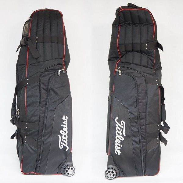 実際に弊社で買取させて頂いたTitleist/タイトリスト TA3TVTC-0 ゴルフ プレーヤーズ ローラートラベルカバー ブラックの画像 1枚目