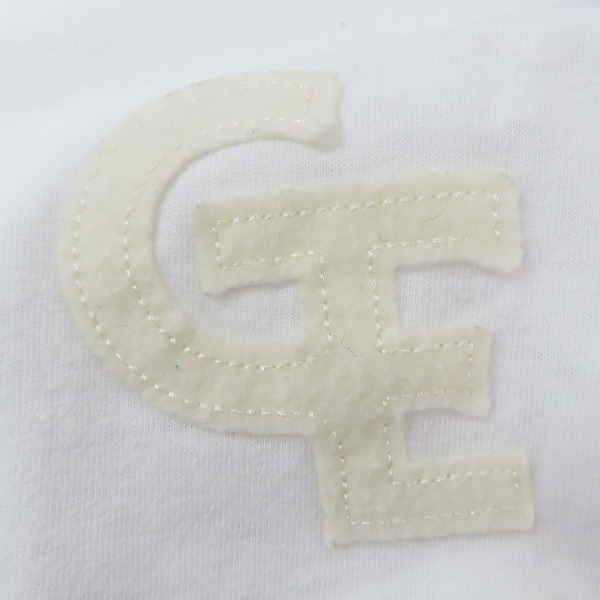 実際に弊社で買取させて頂いた(1)GOODENOUGH classics/グッドイナフ ロゴワッペン 7分袖 ラグランTシャツ ホワイト ネイビー/Mの画像 4枚目