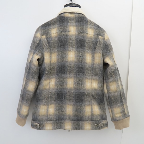 実際に弊社で買取させて頂いたNO ID./ノーアイディー ウール チェック 裏ボア ZIP Gジャン/ブルゾン 847006-538B/1の画像 1枚目
