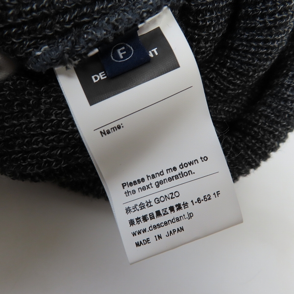 実際に弊社で買取させて頂いたDESCENDANT/ディセンダント ニットキャップ/ニット帽/Fの画像 6枚目