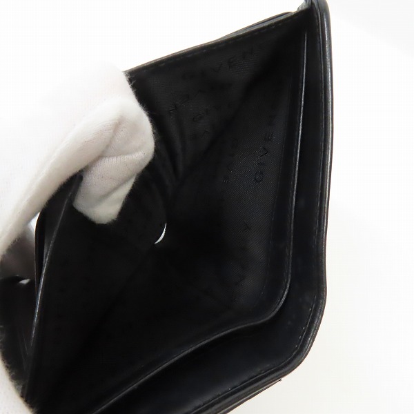 実際に弊社で買取させて頂いたGIVENCHY/ジバンシィ ロゴ型押しレザー 三つ折り財布の画像 4枚目