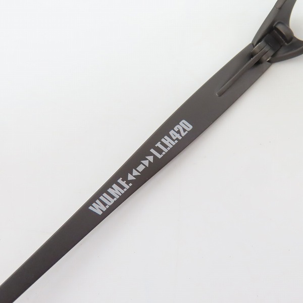 実際に弊社で買取させて頂いたless than human/レスザンヒューマン C7H8/トルエン メガネフレームの画像 6枚目