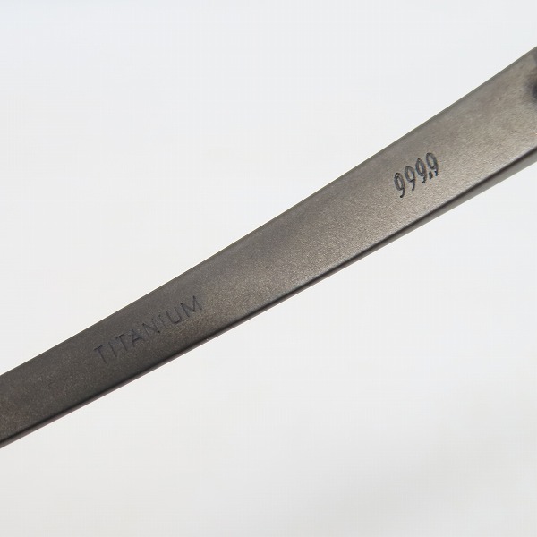 実際に弊社で買取させて頂いた999.9/フォーナインズ ハーフリム メガネフレーム/アイウェア S-316Tの画像 7枚目