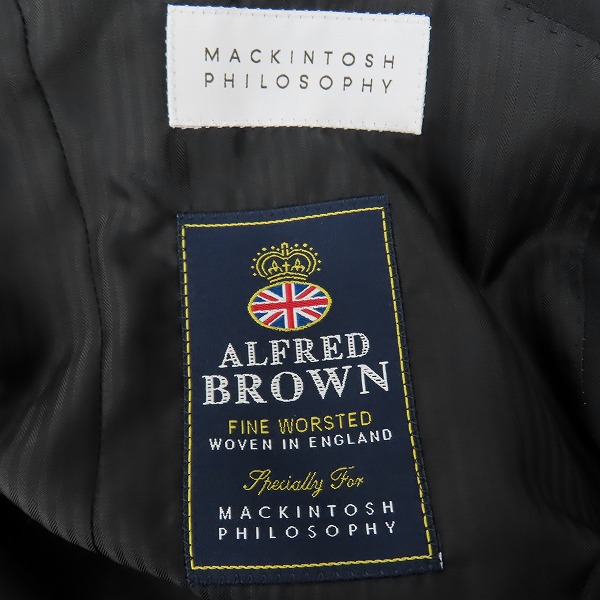 実際に弊社で買取させて頂いたMACKINTOSH PHILOSOPHY/マッキントッシュフィロソフィー ALFRED BROWN テーラードジャケット H1E10-531-09 /40Lの画像 2枚目