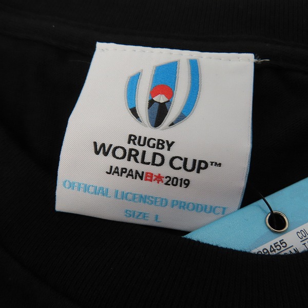 実際に弊社で買取させて頂いた【未使用】CANTERBURY/カンタベリー 2019RWCメモリアルTシャツ ONE TEAM TEE ワンチームTシャツ ブラック/VWT39455/Lの画像 2枚目