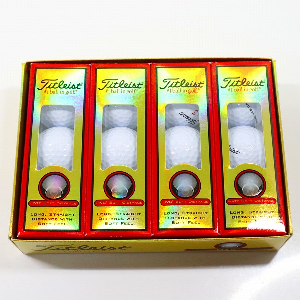 実際に弊社で買取させて頂いた【未使用】Titleist/タイトリスト HVC SOFT DISTANCE ゴルフボール 1ダース