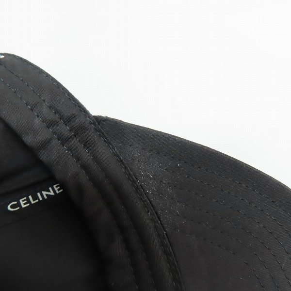 実際に弊社で買取させて頂いたCELINE/セリーヌ ロゴ刺繍 ベースボール キャップ 2AUS9242N/Mの画像 8枚目