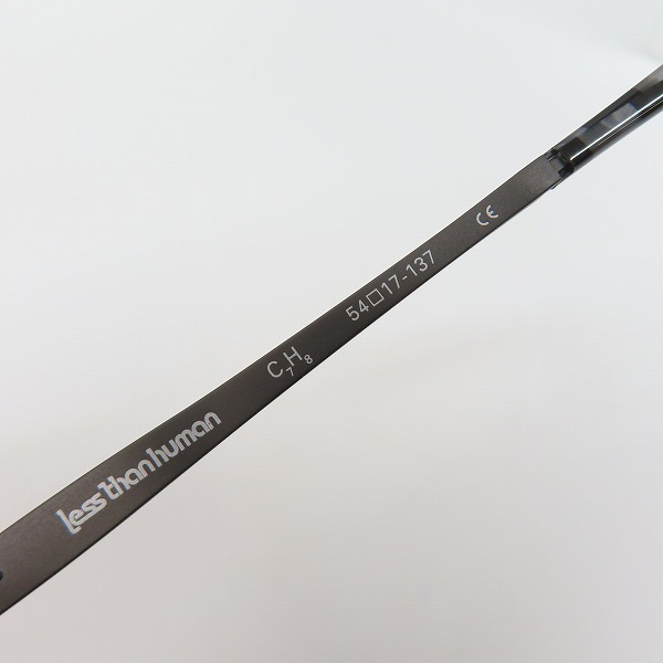 実際に弊社で買取させて頂いたless than human/レスザンヒューマン C7H8/トルエン メガネフレームの画像 5枚目