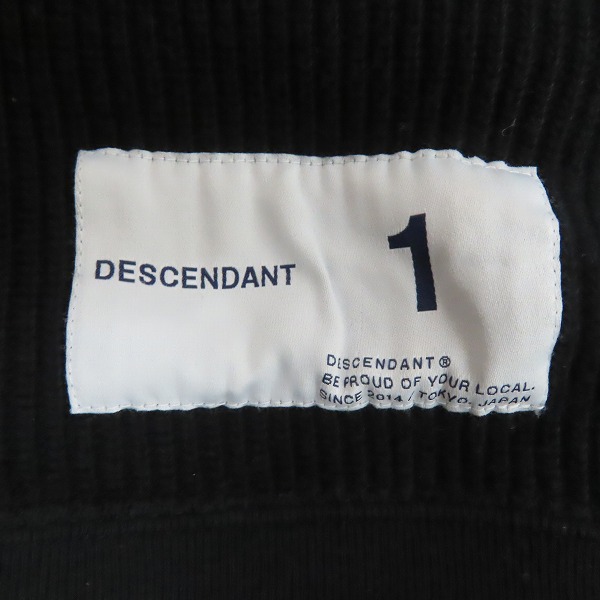 実際に弊社で買取させて頂いたDESCENDANT/ディセンダント ロゴ プルオーバーパーカー/1の画像 5枚目
