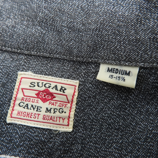 実際に弊社で買取させて頂いたSUGARCANE/シュガーケーン COTTON COVERT L/S SHIRT/ワークシャツ SC25512/Mの画像 2枚目