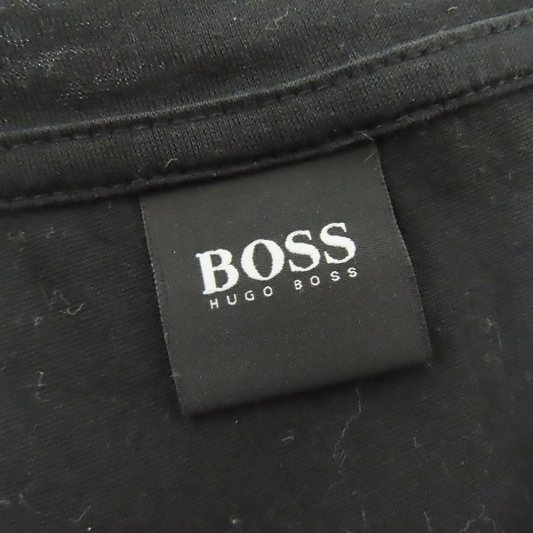 実際に弊社で買取させて頂いたHUGO BOSS/ヒューゴボス ロゴ 半袖 Tシャツ ブラック XLの画像 2枚目