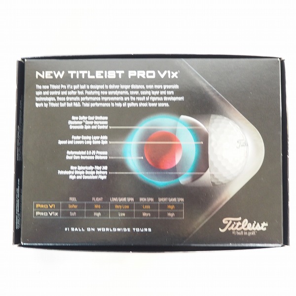 実際に弊社で買取させて頂いた【未使用】Titleist/タイトリスト PRO V1x ゴルフボール ホワイト 1ダース の画像 3枚目