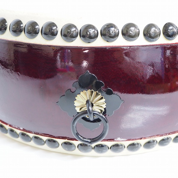 実際に弊社で買取させて頂いた★和太鼓 平太鼓 1.2尺 打楽器 和楽器 ソフトケース付の画像 1枚目