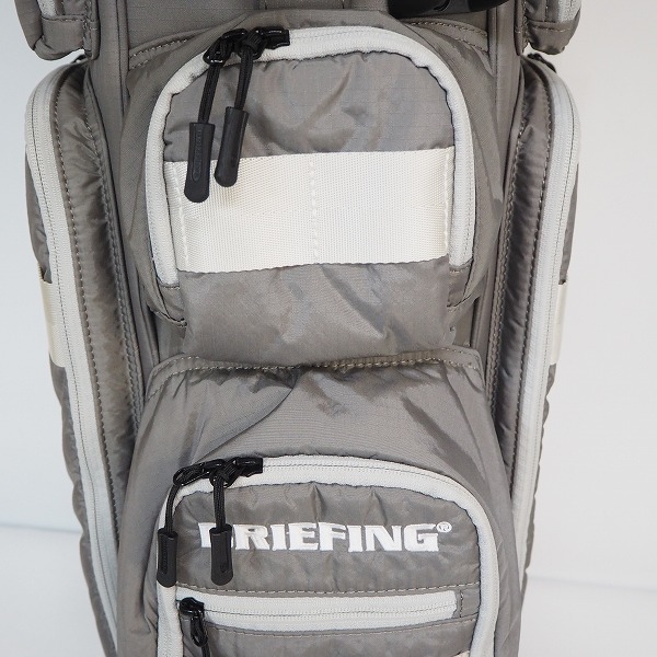 実際に弊社で買取させて頂いたBRIEFING/ブリーフィング CR-6 ゴルフ 8.5型 5分割キャディバッグ ライトグレーの画像 5枚目