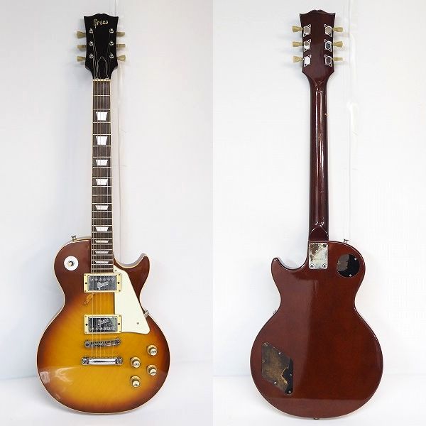 実際に弊社で買取させて頂いた★Greco/グレコ レスポールスタンダードType ワッカロゴ ボルトンネック ジャパンビンテージ ソフトケース付の画像 1枚目