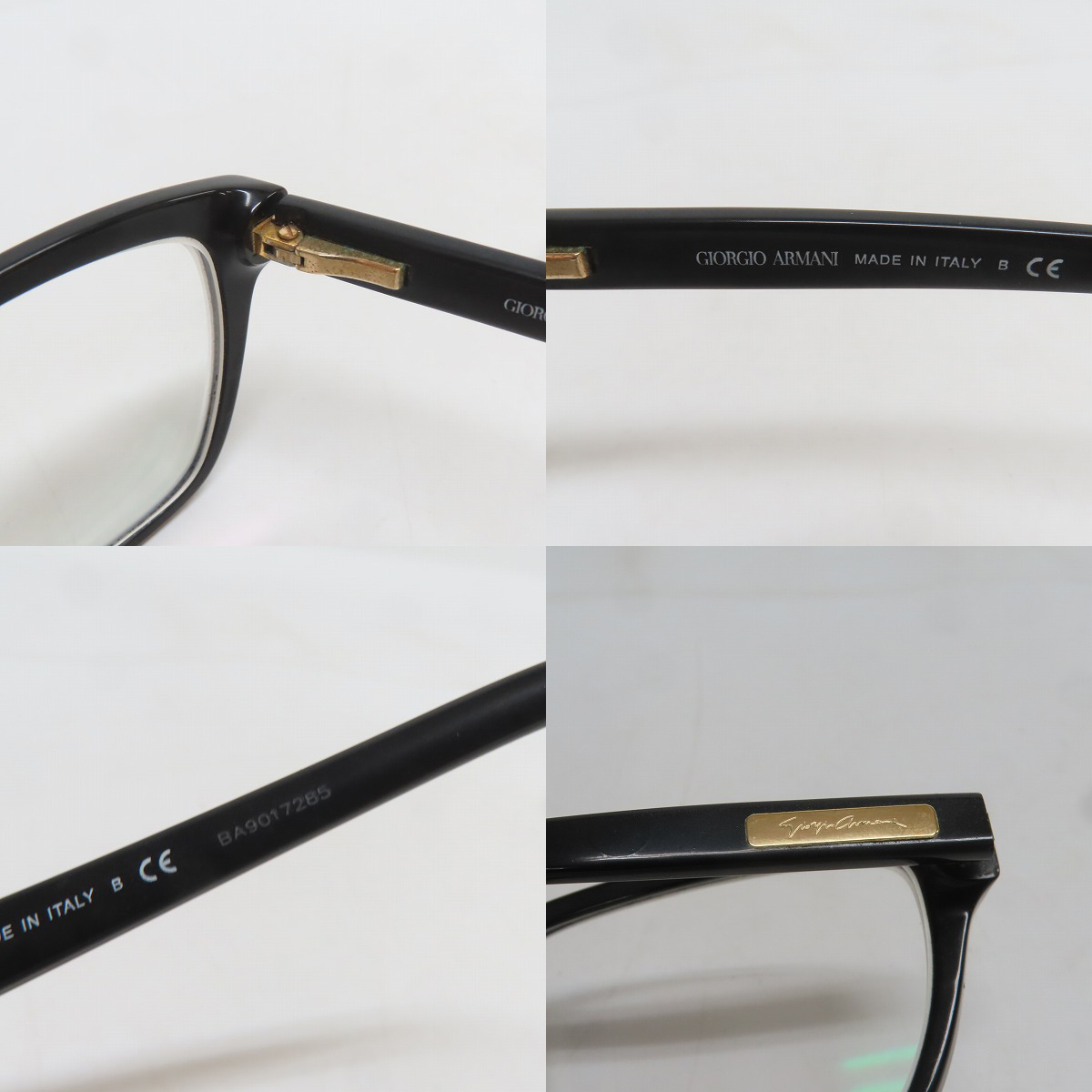 実際に弊社で買取させて頂いたGIORGIO ARMANI/ジョルジオアルマーニ フルリム 眼鏡/メガネフレーム の画像 5枚目