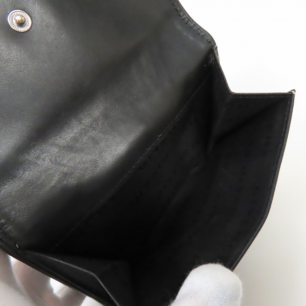 実際に弊社で買取させて頂いたGIVENCHY/ジバンシィ ロゴ型押しレザー 三つ折り財布の画像 5枚目