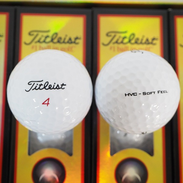 実際に弊社で買取させて頂いた【未使用】Titleist/タイトリスト HVC SOFT FEEL ゴルフボール ホワイト 1ダースの画像 1枚目