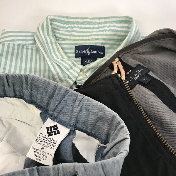 実際に弊社で買取させて頂いた【おまとめ品】ポロラルフローレン/ポールスミス/コロンビア 等 シャツ/パンツ/アノラックジャケット 他の画像 1枚目