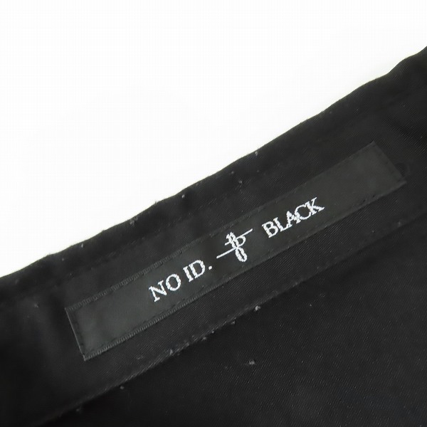 実際に弊社で買取させて頂いたNO ID. BLACK/ノーアイディー ブラック 22SS ドロップショルダーフライフロントSH/オーバーサイズシャツ 450006-885S/ONEの画像 2枚目