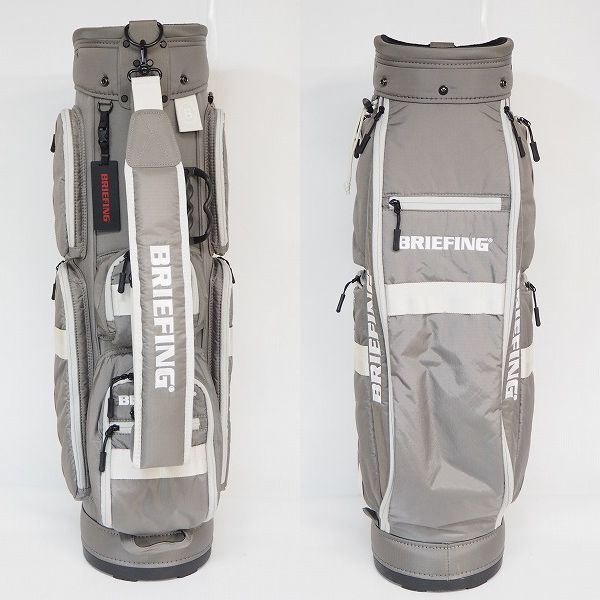 実際に弊社で買取させて頂いたBRIEFING/ブリーフィング CR-6 ゴルフ 8.5型 5分割キャディバッグ ライトグレーの画像 2枚目