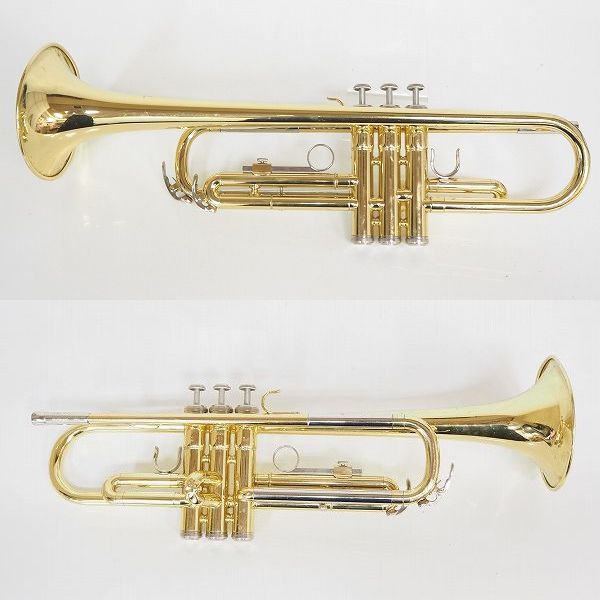 実際に弊社で買取させて頂いた【ジャンク】YAMAHA/ヤマハ YTR-2320E/YTR2320E トランペット ゴールド ハードケース付の画像 1枚目