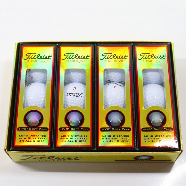 実際に弊社で買取させて頂いた【未使用】Titleist/タイトリスト HVC SOFT FEEL ゴルフボール ホワイト 1ダース