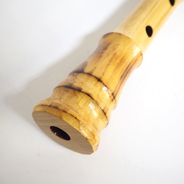 実際に弊社で買取させて頂いた尺八 胡蝶 銘 約55cm 尺八 和楽器 ハードケース付の画像 3枚目